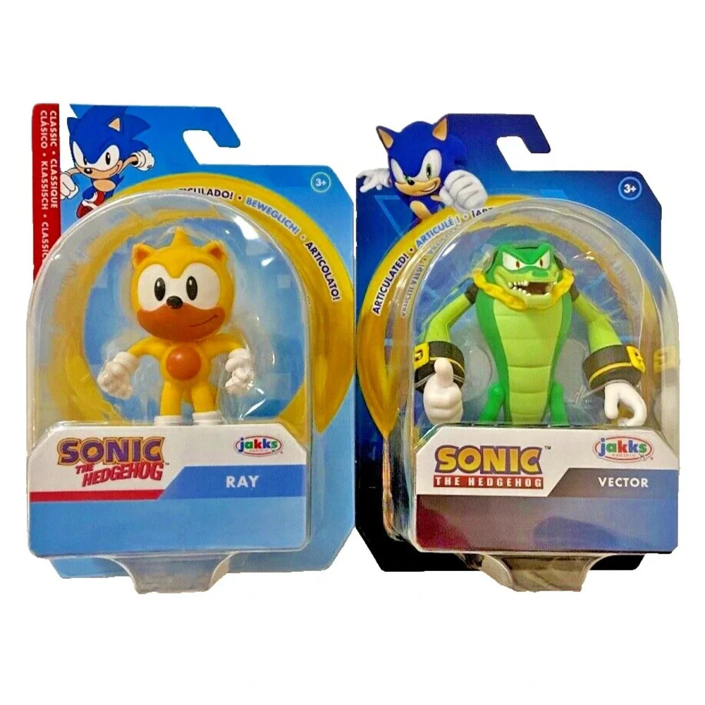 RAY & VECTOR Sonic The Hedgehog Jakks Pacific 2.5" Action Figures - Picture 1 of 1